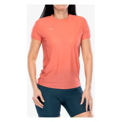 Dámské rychleschnoucí triko Hoka Performance Run Short Sleeve - grapefruit