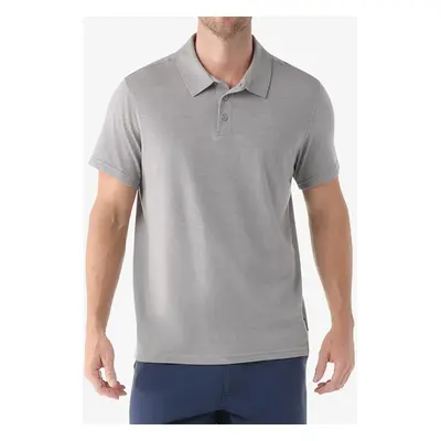 Polokošile Smartwool Short Sleeve Polo - light gray heather