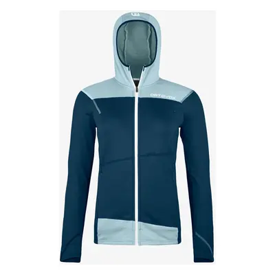 Dámská mikina s kapucí Ortovox Fleece Light Hoody - deep ocean