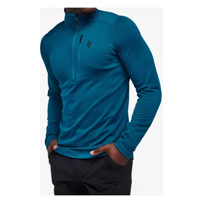 Funkční mikina Black Diamond Coefficient LT Quarter Zip Pullover - kingfisher