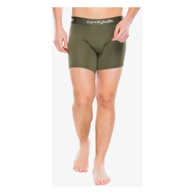 Funkční boxerky Comfyballs Long Performance - olive green