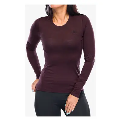 Dámská funkční mikina Odlo Merino BL Top Crew Neck LS - fudge