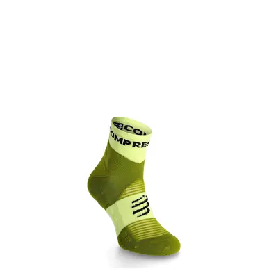 Ponožky na běhání Compressport Ultra Trail Socks v2.0 Low - shadow lime/woodbine