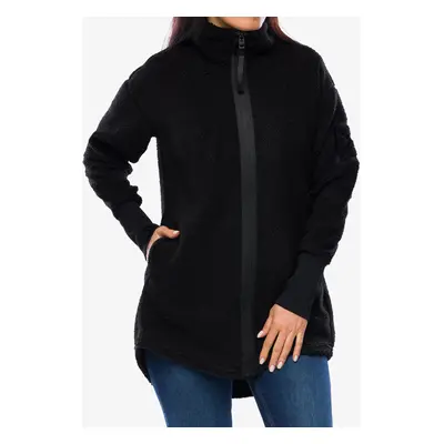 Fleecová mikina dámská Didriksons Sally Full Zip - black