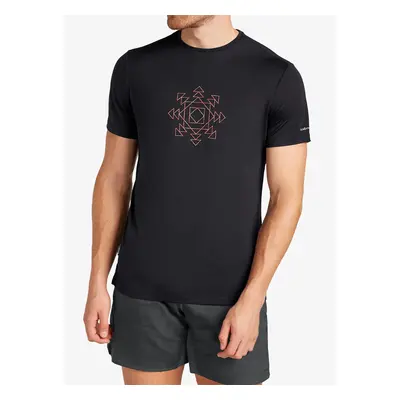 Tričko s potiskem Icebreaker Merino Cool-Lite Sphere SS Tee Fusion - black