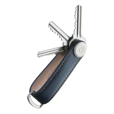 Přívěšek Orbitkey Leather - navy/tan