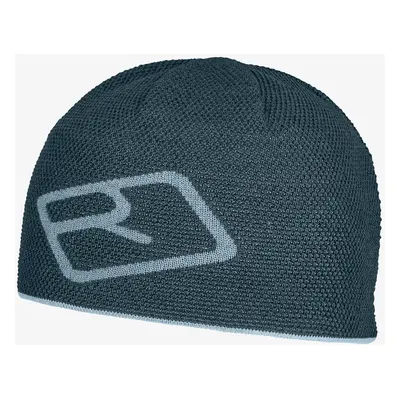 Zimní čepice Ortovox Merino Logo Knit Beanie - dark arctic grey