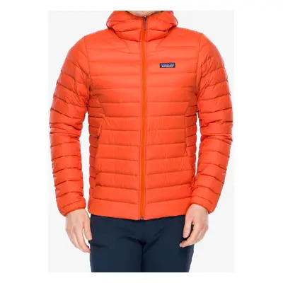 Péřová bunda Patagonia Down Sweater Hoody - pollinator orange