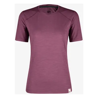 Merino triko dámské Montura Merino Mix T-Shirt - wine red