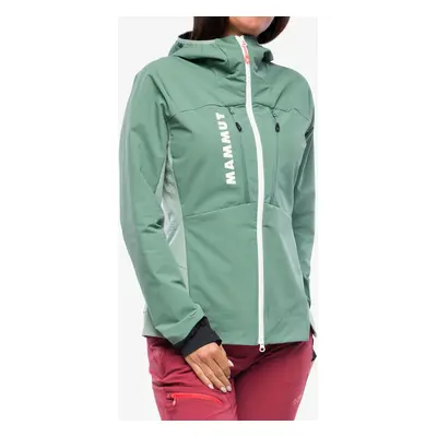 Softshellová bunda dámská Mammut Aenergy SO Hybrid Hooded Jacket - dark jade/jade