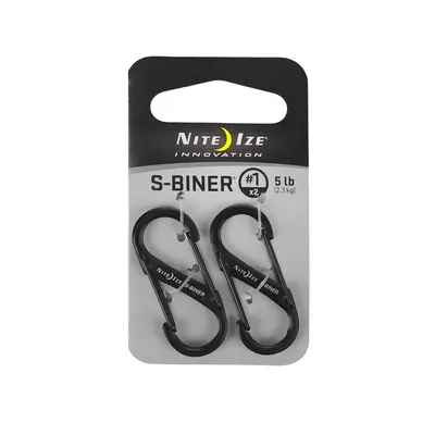 Sada karabin Nite Ize S-Biner 2-pack - black