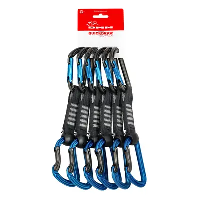 Lezecké expresky DMM Shadow Quickdraw cm - 6-pack - titanium/blue