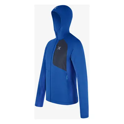 Fleece mikina Montura Vertigo Power Grid Hooded Jacket - b.blue/graphite blue