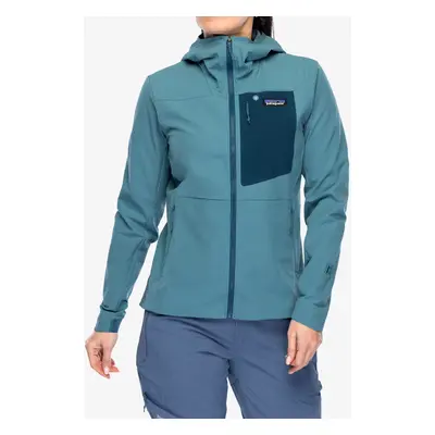 Dámská bunda Patagonia R1 CrossStrata Hoody - wetland blue