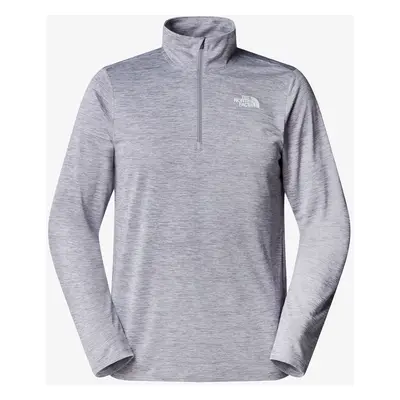 Mikina bez kapuce The North Face 24/7 Rager L/S 1/4 Zip Tee - pearl mist light heather