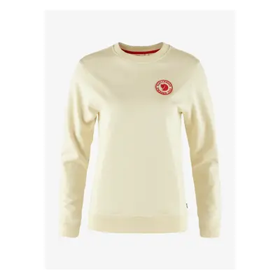 Dámská mikina Fjallraven Logo Badge Sweater - chalk white