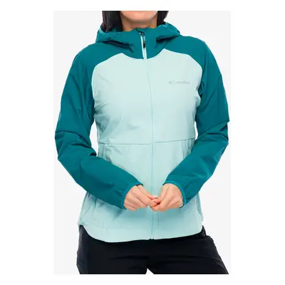 Softshellová bunda dámská Columbia Heather Canyon II Hooded Softshell - spray/river blue