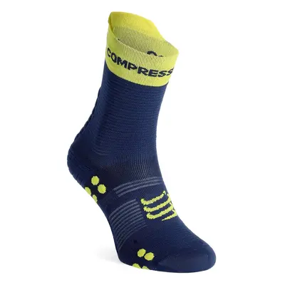 Ponožky na běhání Compressport Pro Racing Socks v4.0 Run High - blues/green sheen