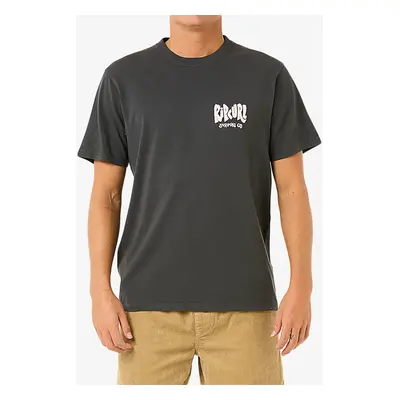 Tričko s potiskem Rip Curl Shield Tee - washed black