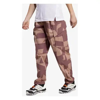 Turistické kalhoty dámské adidas TERREX Xploric Cargo Joggers Printed - quicri/warcla/prlofi