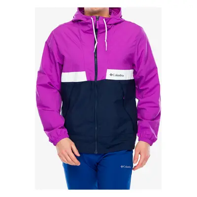 Větrovka Columbia Spire Valley Hooded Windbreaker - razzle/collegiate navy/white