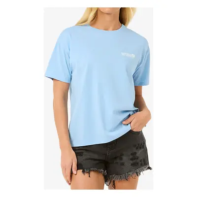 Dámské tričko s potiskem Rip Curl Ocean Tech Relaxed Tee - mid blue