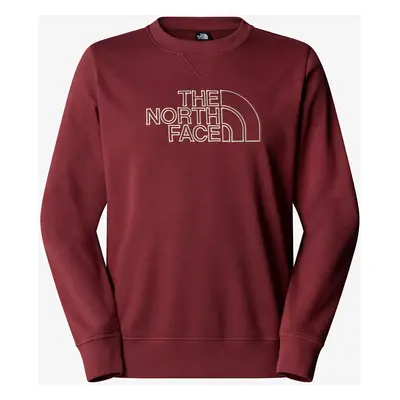 Mikina bez kapuce The North Face Drew Peak Light Crew - sumac/gravel