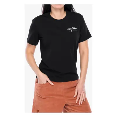 Bavlněné tričko dámské Black Diamond Mountainscape SS Tee - black