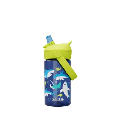 Dětská láhev na vodu CamelBak Thrive Flip Straw Kids 400ml - sharks and rays