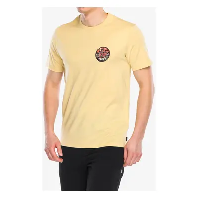 Bavlněné tričko Rip Curl Wettie Passage Icon Tee - straw