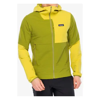 Softshellová bunda Patagonia R1 TechFace Hoody - graze green