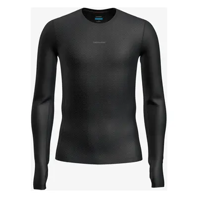 Funkční mikina Icebreaker Merino Blend Cool-Lite Featherlight LS Crewe - black