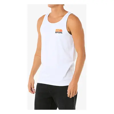 Bavlněné tričko Rip Curl Surf Revival Peaking Tank - white