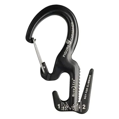 Nosič materiálu ve tvaru karabiny Nite Ize Carabiner Figure Large - anodized