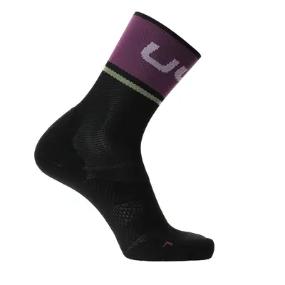 Cyklo ponožky UYN Cycling One Light Socks - black/violet