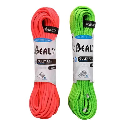 Dynamické lano Beal Gully 7,3 mm m Unicore Golden Dry x - orange/green