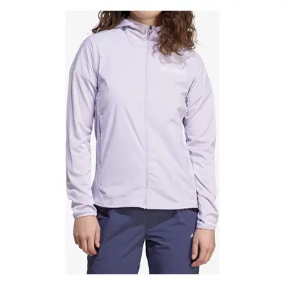 Dámská bunda adidas TERREX Xperior Wind Fleece Hood - silver dawn