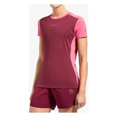 Běžecké tričko dámské La Sportiva Tracer T-Shirt - redwood/rosebay