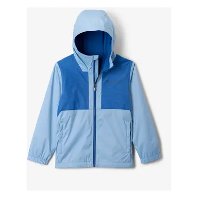 Chlapecká bunda Columbia Rainy Trails II Fleece Lined Jacket - ripple blue/mountain blue slub