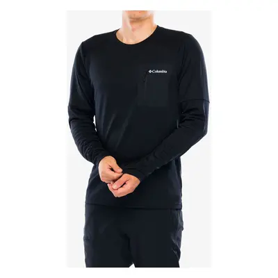 Mikina bez kapuce Columbia Tech Knit Long Sleeve Crew - black