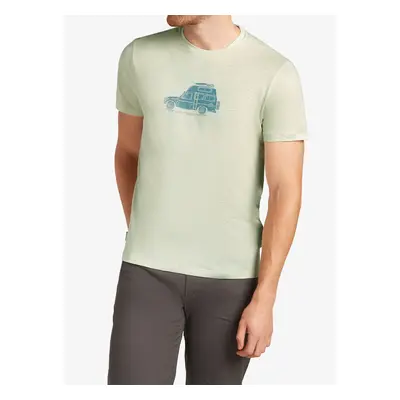 Merino triko Icebreaker Merino Tech Lite SS Tee Cosy Camper - ashen