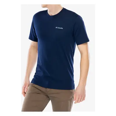 Tričko s potiskem Columbia North Cascades Short Sleeve Tee - collegiate navy/pasteled