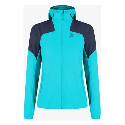 Softshellová bunda dámská Montura Rise Hooded Jacket - turquoise/graphite blue