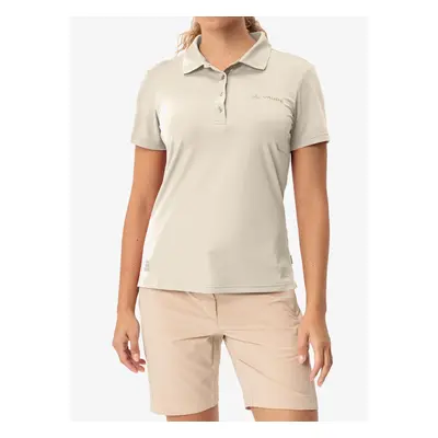 Dámské tričko Vaude Essential Polo Shirt - ecru