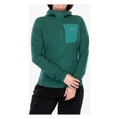 Dámská mikina s kapucí Rab Tecton Hoody - green slate