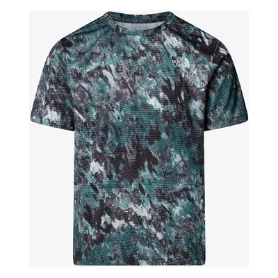 Rychleschnoucí triko The North Face 24/7 S/S Tee Reg Aop - deep nori trail grid