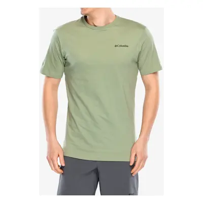 Bavlněné tričko Columbia North Cascades Short Sleeve Tee - safari/pasteled framed