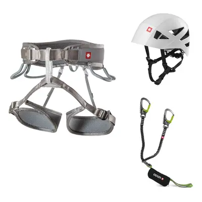 Ferratový set Ocun Via Ferrata Twist Shard Set - grey silver/green