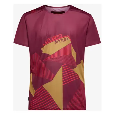 Lezecké triko La Sportiva Comp T-Shirt - redwood/savana