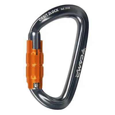 Horolezecká karabina Camp Orbit 2Lock - gun metal